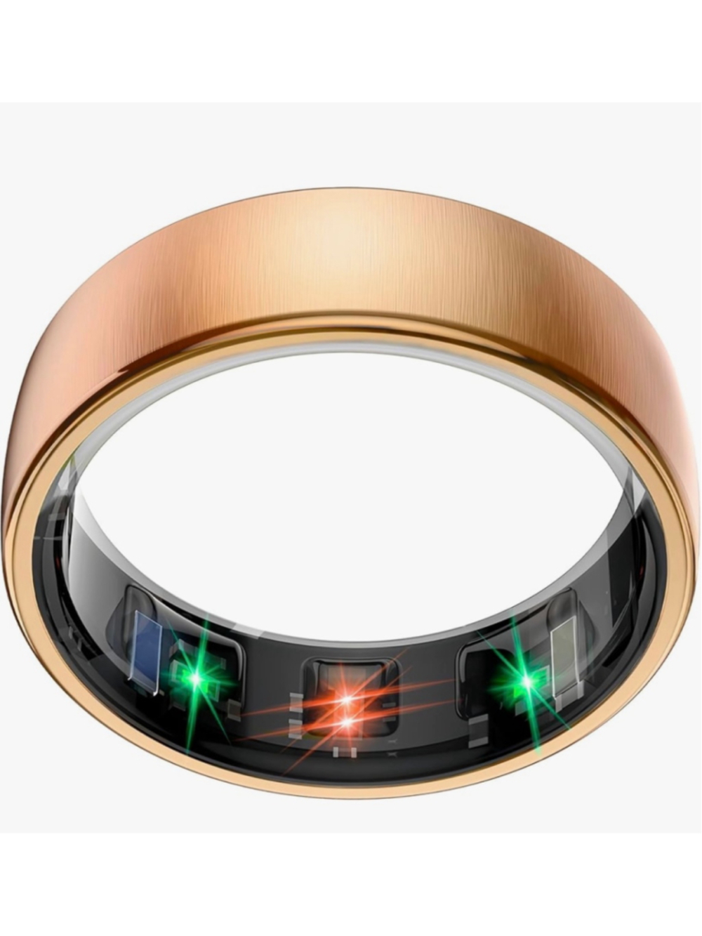 EOGBM Smart Health Ring Rose Gold Size 8 Fitness Tracker Sleep Monitor